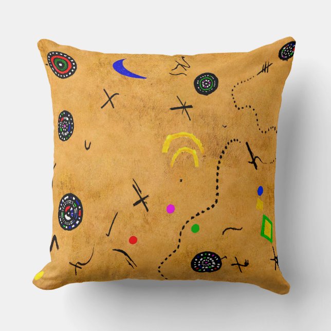 Miro Downunder Throw Pillow (Front)