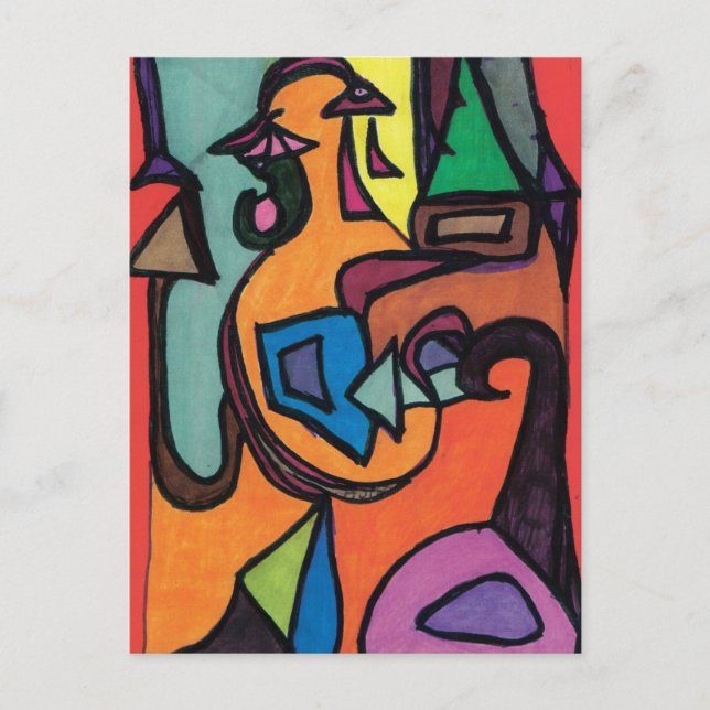 Miro, Miro On The Wall edited.jpg Postcard (Front)