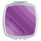 Miroir compact Bridesmaid personnalisé violet