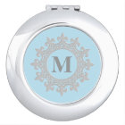 Miroir compact Monogramme encadré