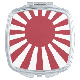 Miroir De Poche Drapeau du soleil levant impérial du Japon, Edo à 