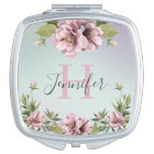 Élégant pivoines florales et monogramme personnali