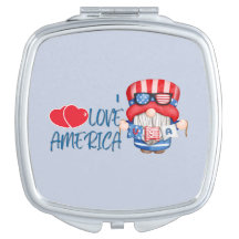 J'AIME AMERICA Rouge Blanc & Bleu Gnome