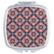 Motif géométrique Aztec coloré