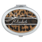 Tendance chic ciré faux brun noir léopard