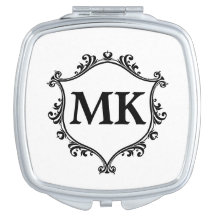 Vintage bouclier royal nom personnalisé monogramme