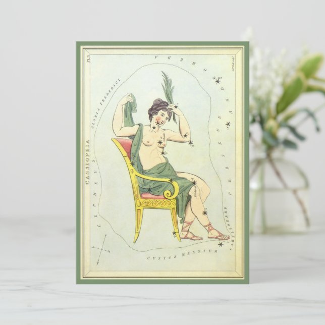 Miroir d'Urania, Carte céleste d'astronomie vintag (Debout devant)