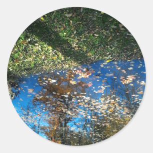 Miroir Mirror Autumn Classic Round Sticker