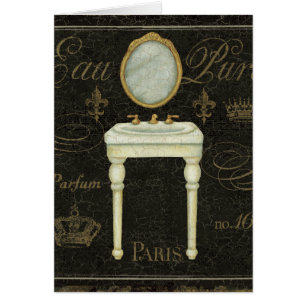 Miroir vintage et évier