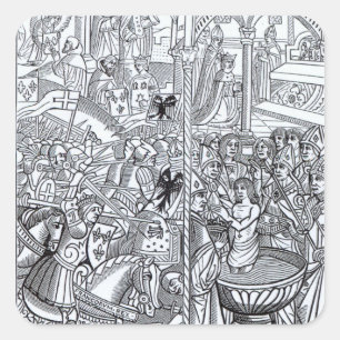 'Mirouer Historial de France' Square Sticker