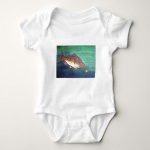 Mirror carp baby bodysuit