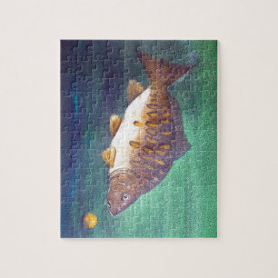Mirror carp Fishing Jigsaw Puzzle