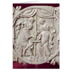 Mirror case depicting a game of chess, c.1300