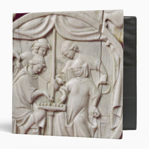 Mirror case depicting a game of chess, c.1300 binder