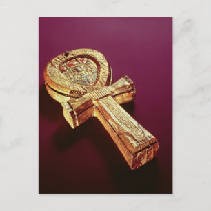 Mirror case in the form of an ankh 2 postcard