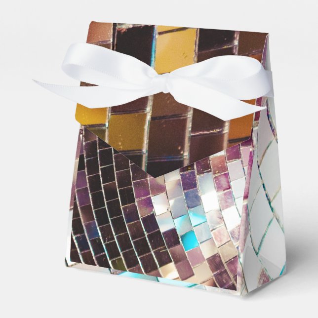 Mirror Disco Ball Favor Box (Front Side)