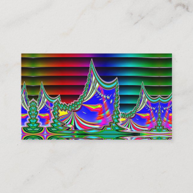 Mirror fun Cosmic freak out Business Card (Front)