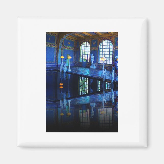 Mirror Image Hearst Castle Indoor Pool Magnet (Front)