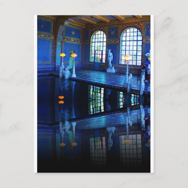 Mirror Image Hearst Castle Indoor Pool Postcard (Front)