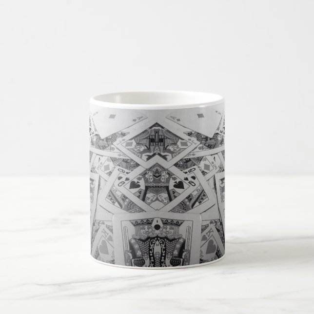 Mirror Image Playing Cards Coffee Mug (Center)