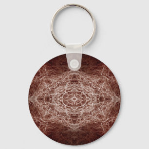 Mirror image tree pattern keychain