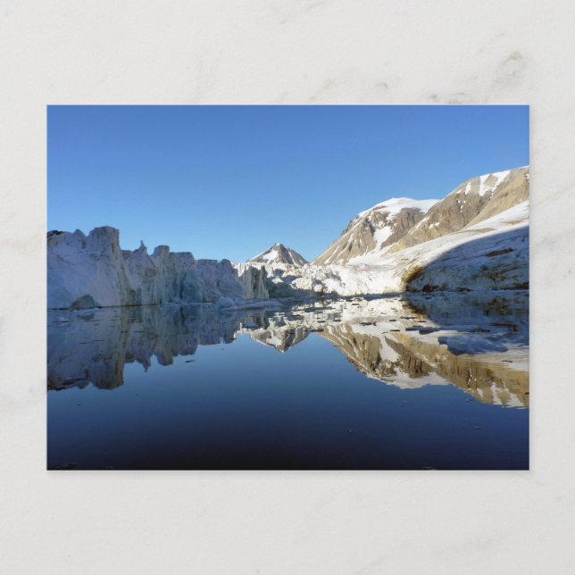 Mirror images in Svalbard Postcard (Front)