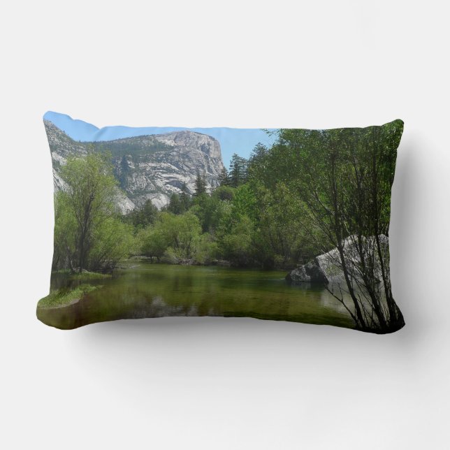 Mirror Lake I in Yosemite National Park Lumbar Pillow (Front)