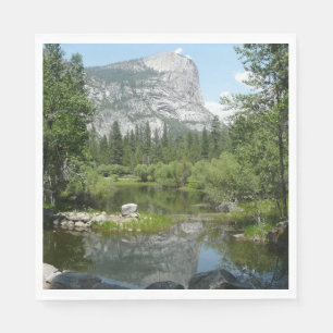 Mirror Lake View in Yosemite National Park Napkin