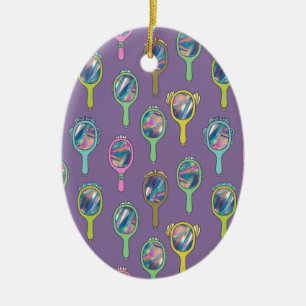 mirror mirror ceramic ornament