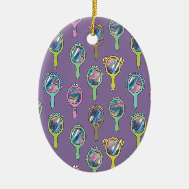 mirror mirror ceramic ornament (Front)