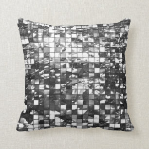 Mirror Mosaic Effect Abstract Throw Pillow