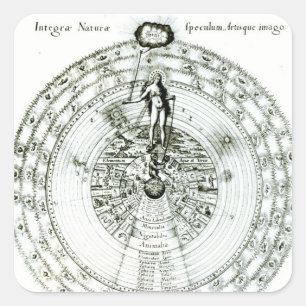 Mirror of Nature as a Whole, A Likeness of Art Square Sticker