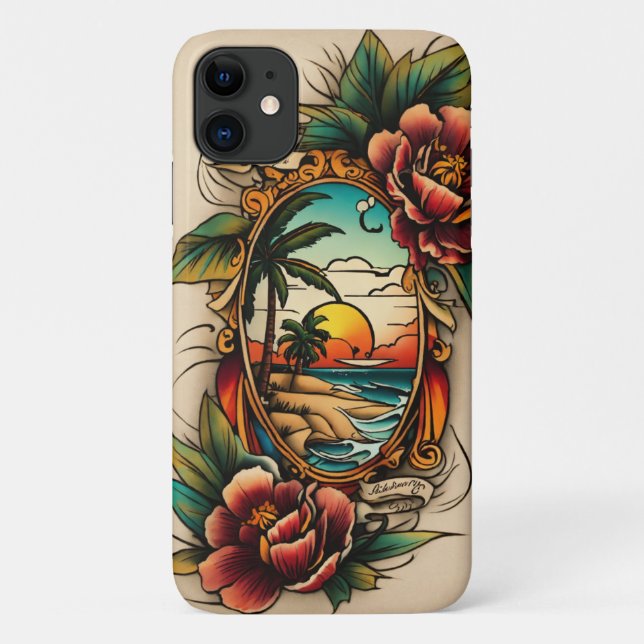 Mirror painting, designs  Case-Mate iPhone case (Back)