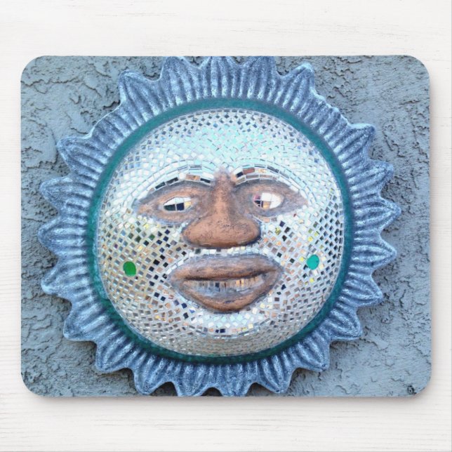 mirror sun face mousepad (Front)