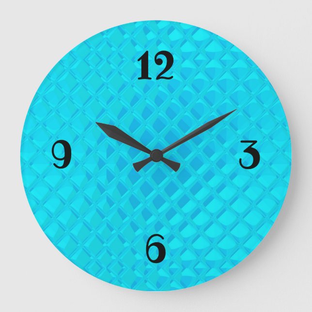 mirror tiles - large clock (Front)
