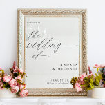 Mirror Wedding Welcome Sign Elegant Romantic<br><div class="desc">Introducing our Transparent Wedding Welcome Window Cling in elegant black modern calligraphy script—a striking addition to your wedding decor. Designed to adhere effortlessly to glass or mirrors, this cling adds a touch of timeless sophistication to your celebration. The rich black script stands out beautifully against the transparent background, creating a...</div>