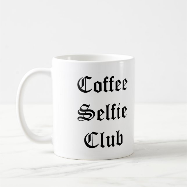 Mirror Writing Selfie Mug (Left)