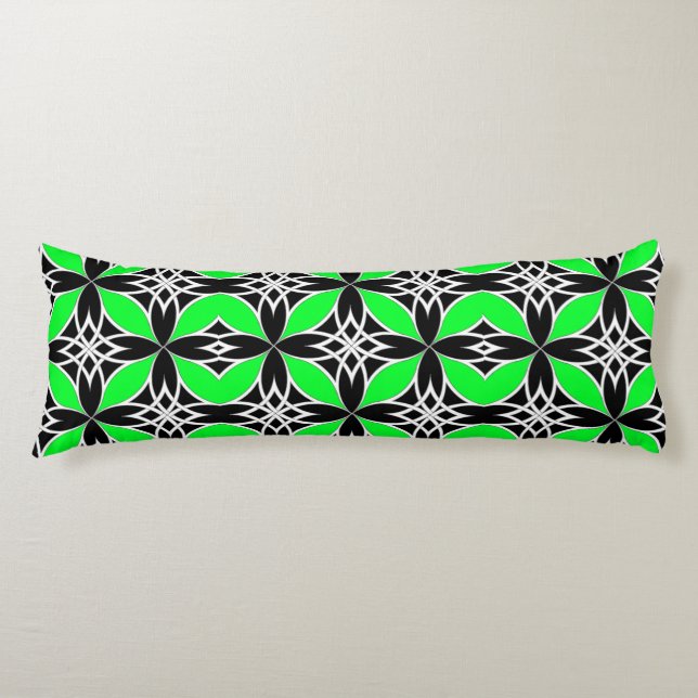 Mirrored Celtic ( Flutterby Green ) Body Pillow (Front)