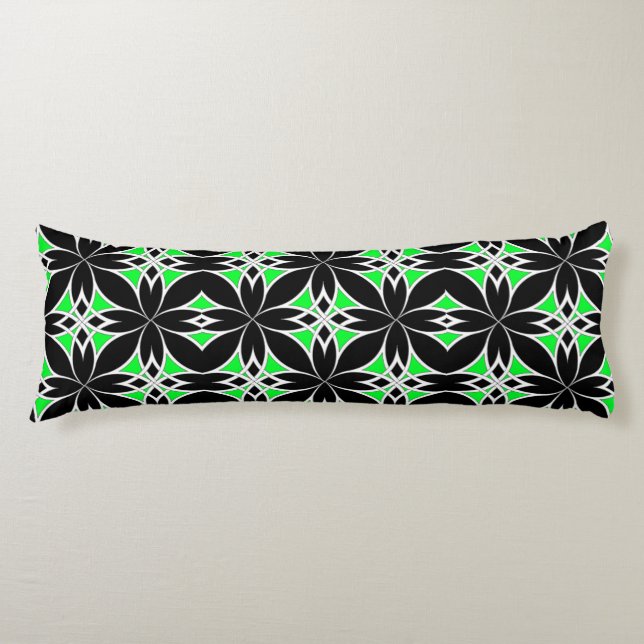 Mirrored Celtic ( Green ) Body Pillow (Front)