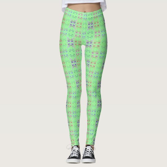 Mirrored Circle Tree Pattern Leggings