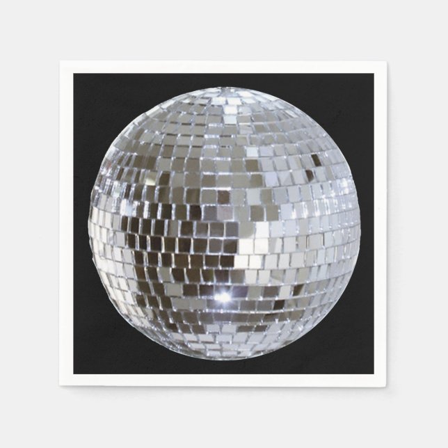 Mirrored Disco Ball 1 Napkin (Front)