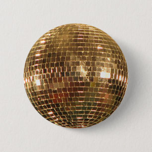 Mirrored Disco Ball 2 2 Inch Round Button