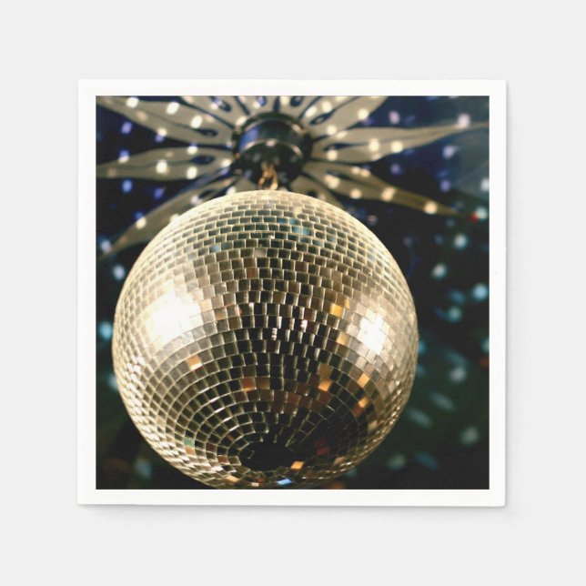 Mirrored Disco Ball 3 Napkin (Front)