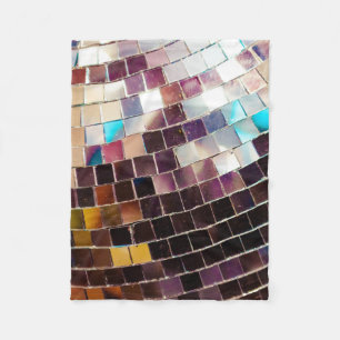 Mirrored Disco Ball Fleece Blanket