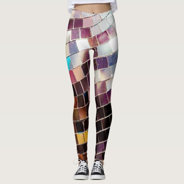 Mirrored Disco Ball Leggings (Front)