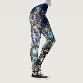 Mirrored Dragon Reflection   Leggings