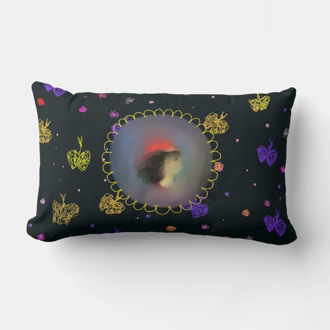 Mirrored dreams lumbar pillow (Front)