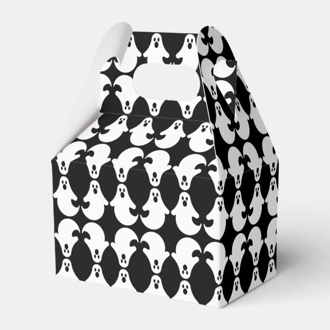 Mirrored Ghost Pattern Favor Box (Front Side)