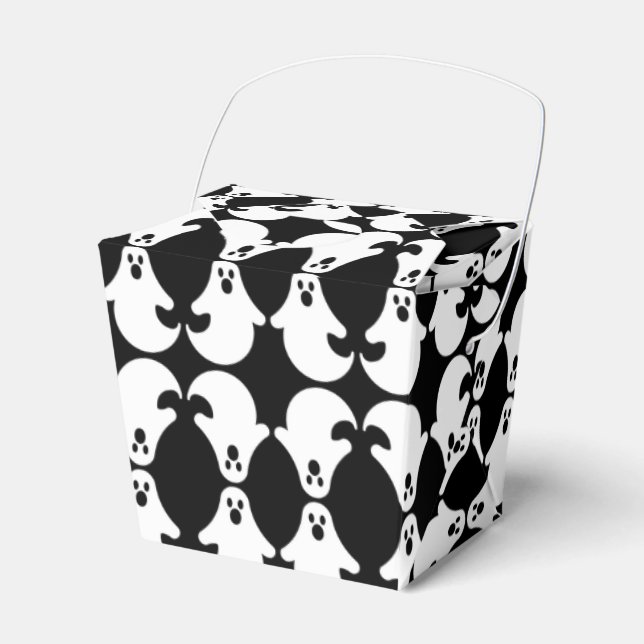Mirrored Ghost Pattern Favor Box (Front Side)