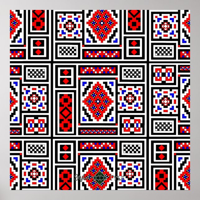 Mirrored Mosaic Poster (Front)